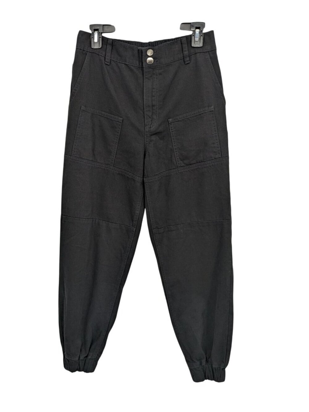Black Utility Joggers Streetwear Gorpcore Techwear Emo Punk Y2K‎ Parachute Small